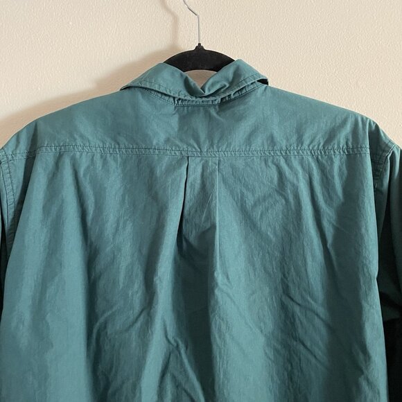 Burton Men S Green Sherpa Fleece Outdoor Winter Snap Front Ridge Lined Shirt - Picture 14 of 15